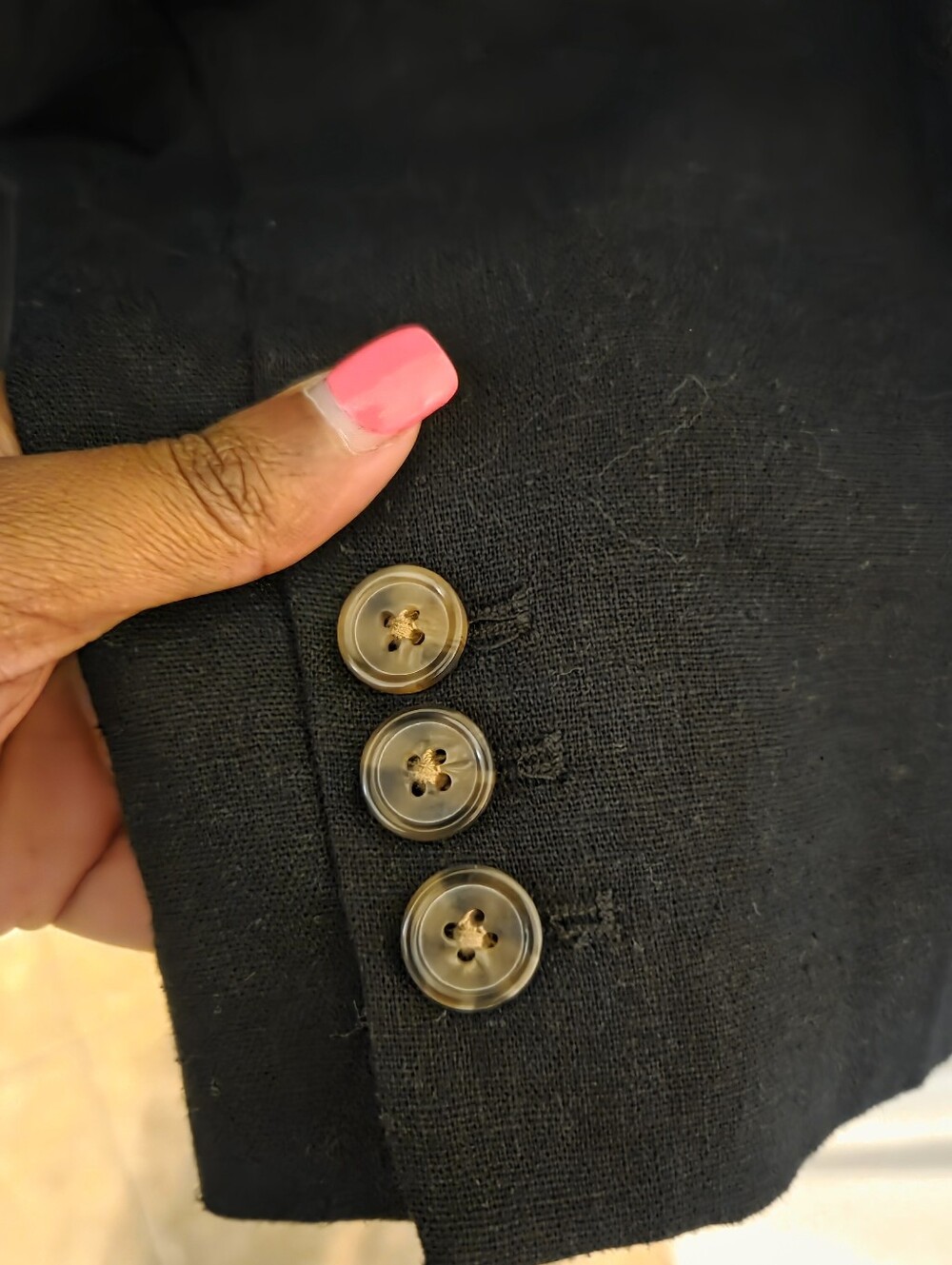 Express Women's Plus Size Black Linen Blend Preppy Blazer Sz XXL  NWT Office - Picture 5 of 8